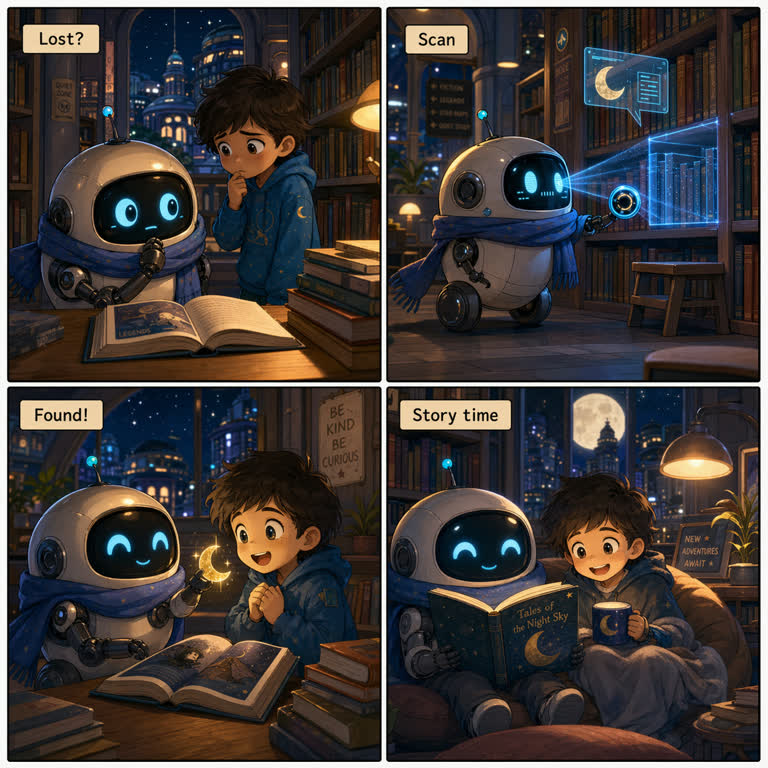 Use case: illustration-story. Topics: Illustration Story, Lighting and Weather, Photoreal, Storytelling, UI Mockup.