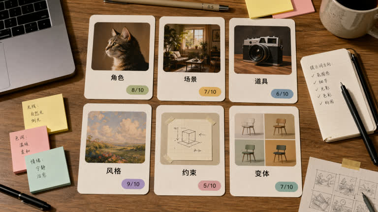 Use case: productivity-visual / ui-mockup. Topics: Evaluation, Game Design, Photoreal, Product Mockup, Productivity Visual, Typography, UI Mockup, Worldbuilding.