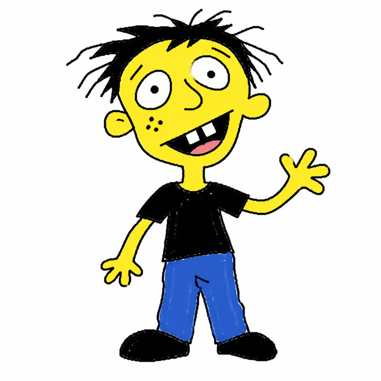 GPT Image 2 goofy retro yellow cartoon doodle. Topics: Doodle Avatar, Gpt Image 2, Mspaint, Retro Cartoon, Social Workflow, White Background, X Prompt Redraw, Yellow Cartoon.